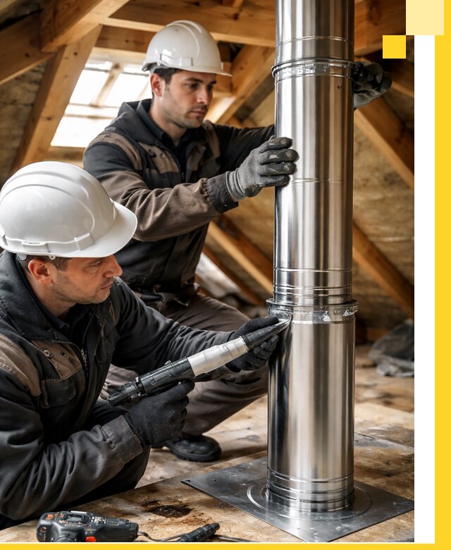 Монтаж дымоходов для каминов в Карабулаке с гарантией качества