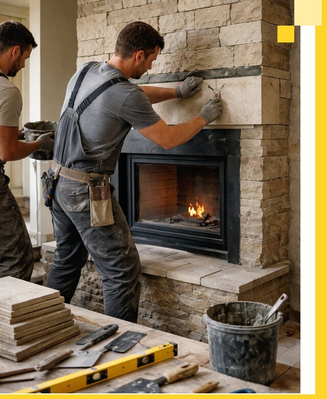 Проектирование и установка открытых каминов в Карабулаке