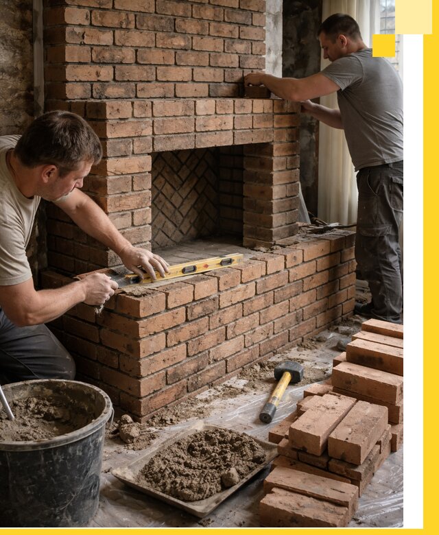 Изготовление и установка кирпичных каминов в Карабулаке