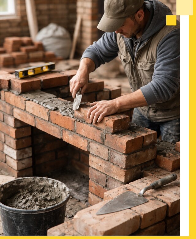 Кладка каминов под ключ в Карабулаке профессиональная отделка и монтаж