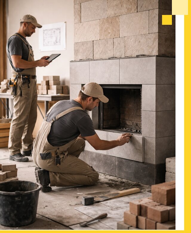 Индивидуальные проекты каминов и каминных систем в Карабулаке