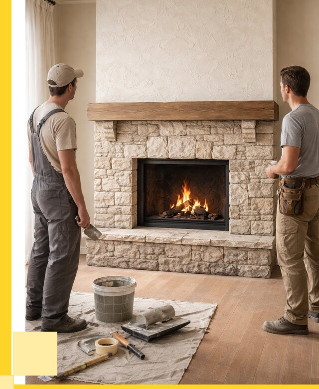 Отделка каминов в Карабулаке от 6714 р. под ключ | ЭриданКрб