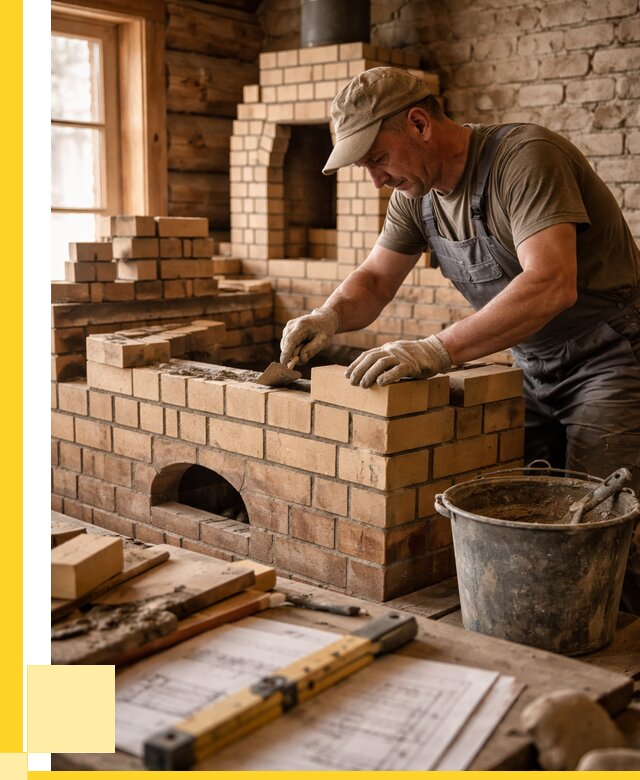 Кладка печей из кирпича в Карабулаке цены от 30987 р. - ЭриданКрб