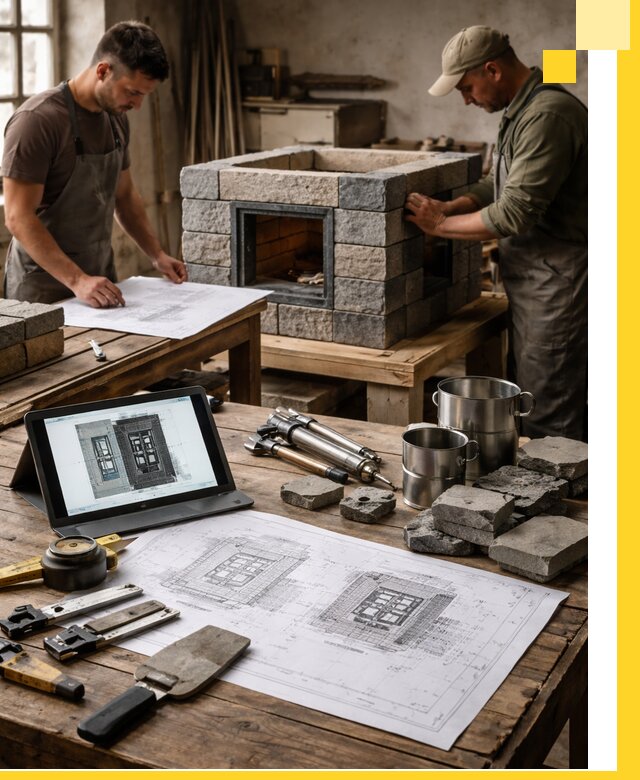 Разработка проектов печей с согласованием и монтажом в Карабулаке