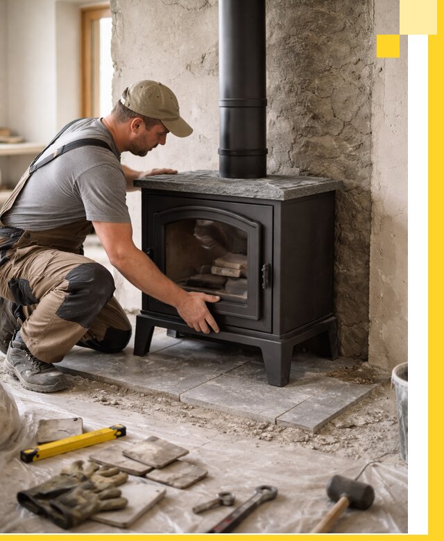 Профессиональный монтаж печей и каминов в Карабулаке под ключ