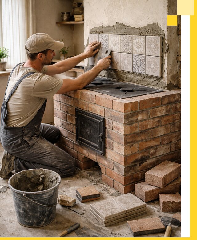 Печи с плитой на заказ монтаж гарантия и сервис в Карабулаке