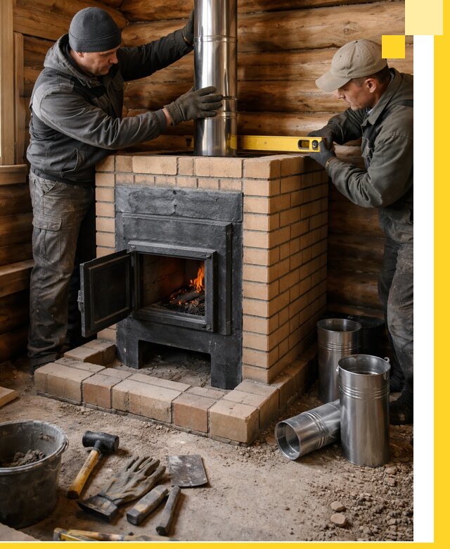 Проектирование, изготовление и установка банных печей в Карабулаке