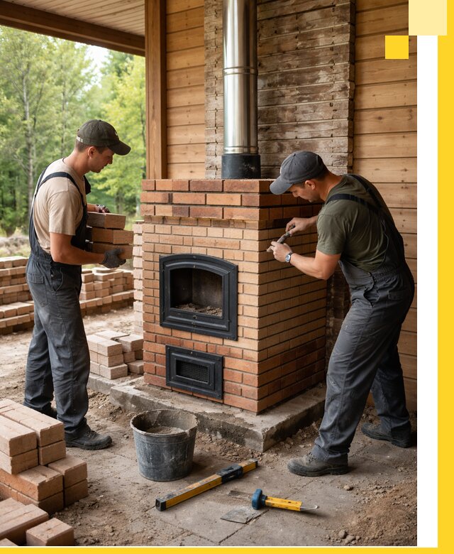 Производство и установка дачных печей под ключ в Карабулаке