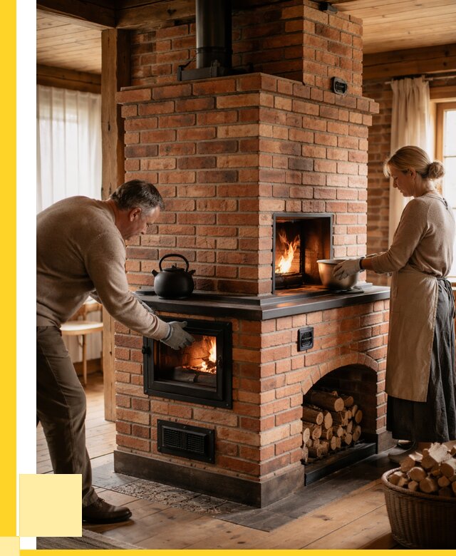 Печи для загородного дома под ключ в Карабулаке от 82632 р. | ЭриданКрб