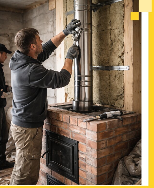 Изготовление и монтаж печей и дымоходов под ключ в Карабулаке