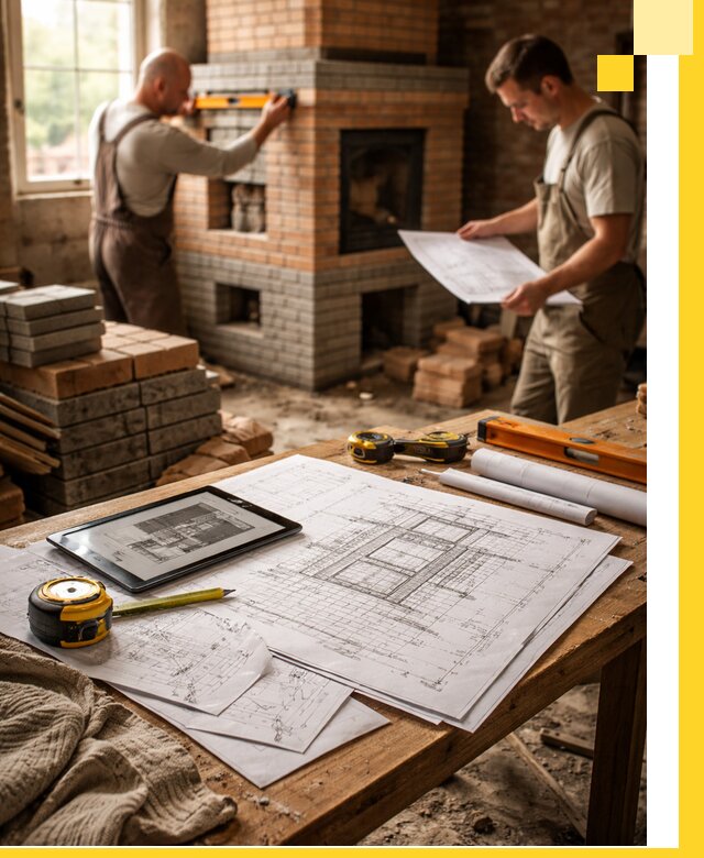 Проекты печей и каминов с индивидуальным дизайном в Карабулаке