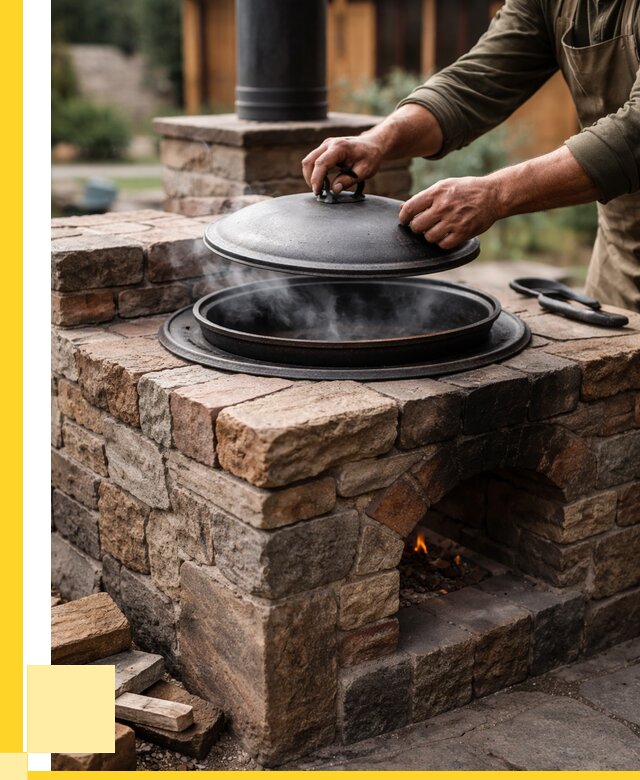 Печи для казана в Карабулаке по цене от 18592 р. | ЭриданКрб