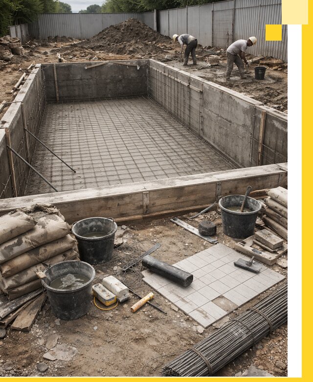 Строительство бассейнов под ключ в Карабулаке, дизайн и монтаж