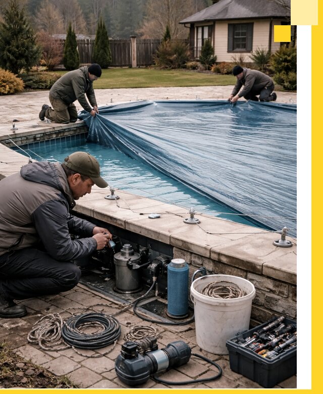 Консервация бассейнов в Карабулаке: подготовка к длительному хранению