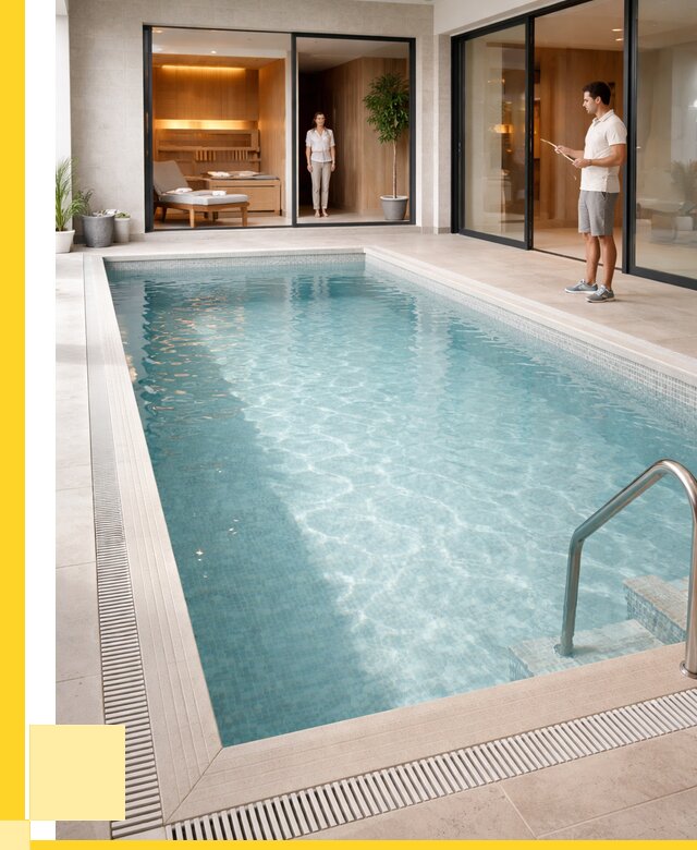 Отделка бассейна пленкой ПВХ в Карабулаке от 3615 р. - ЭриданКрб