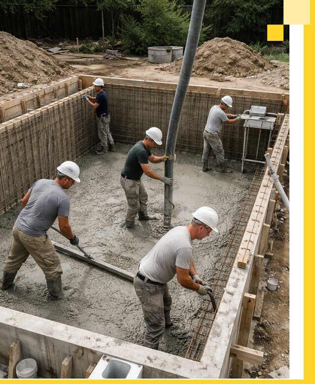 Строительство бетонных бассейнов под ключ в Карабулаке