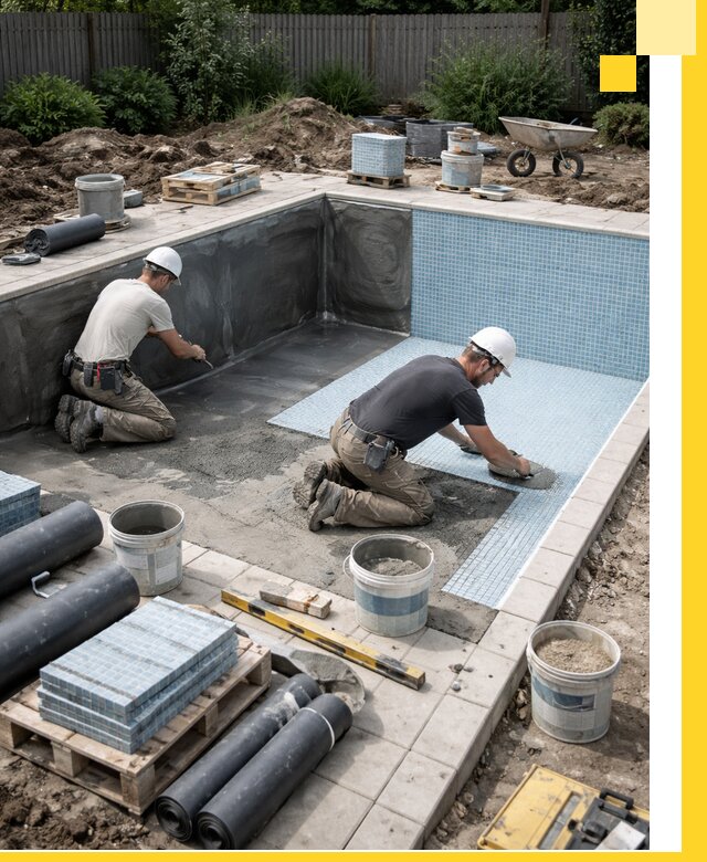 Проектирование и строительство стационарных бассейнов в Карабулаке