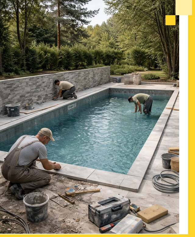 Проектирование и строительство частных бассейнов в Карабулаке