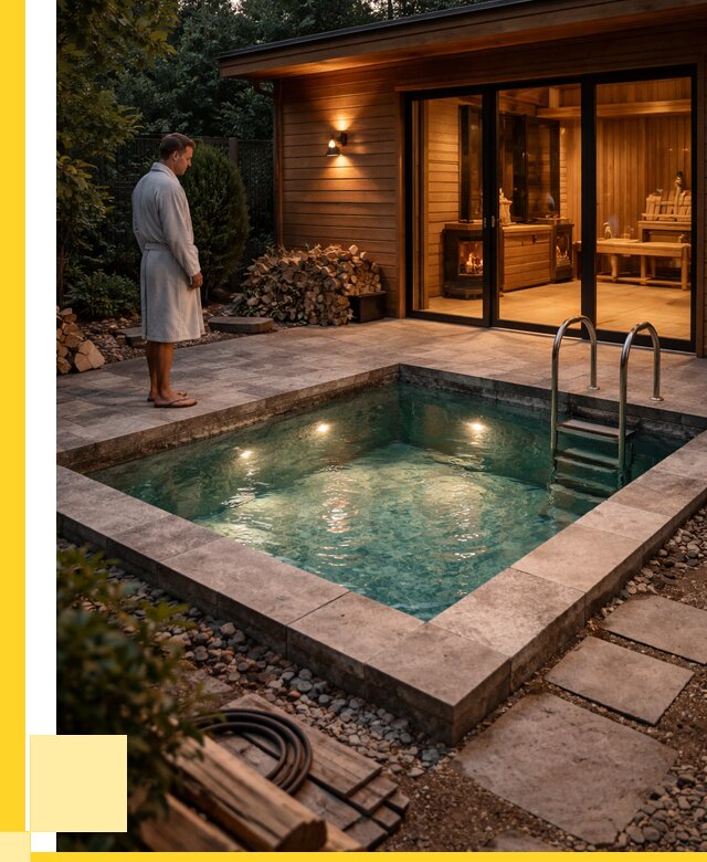 Бани с бассейном под ключ в Карабулаке от 98126 р. | ЭриданКрб