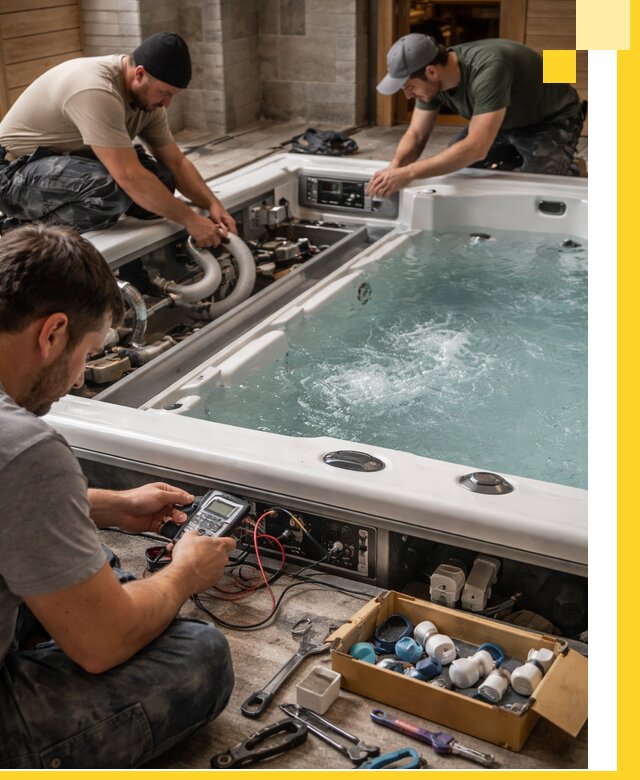 Гидромассажные бассейны под ключ в Карабулаке, дизайн и монтаж