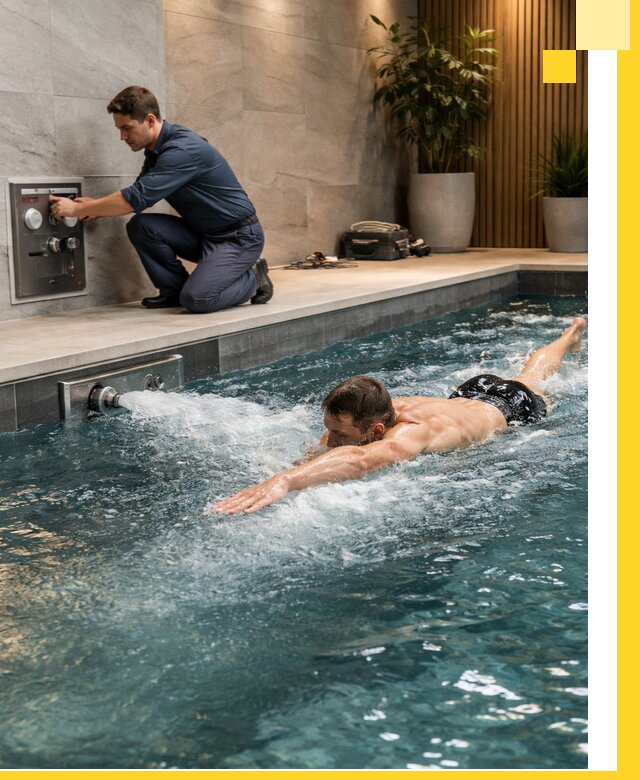 Проектирование и монтаж бассейнов с противотоком в Карабулаке