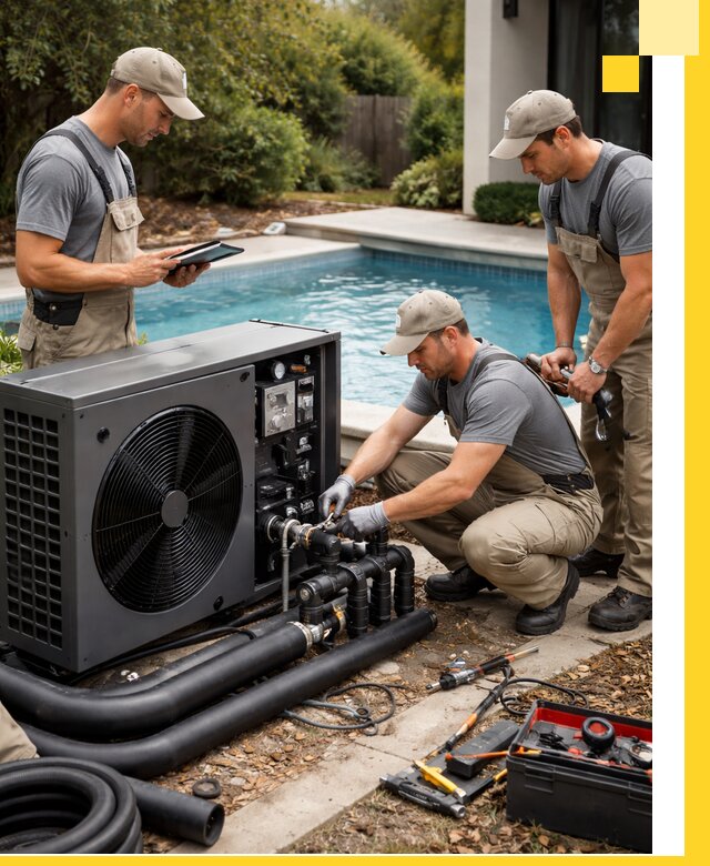 Проектирование и установка тепловых насосов для бассейнов в Карабулаке