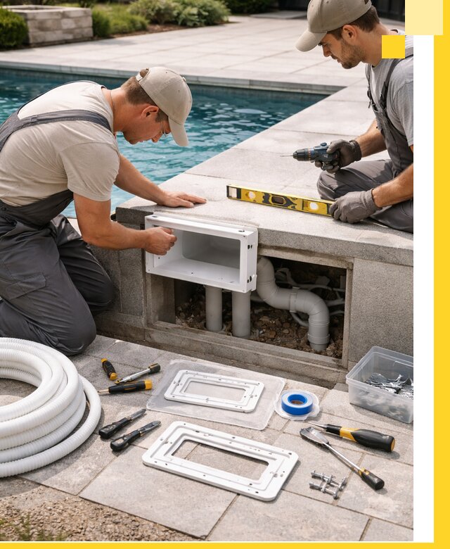 Поставка и установка скиммеров для бассейнов в Карабулаке