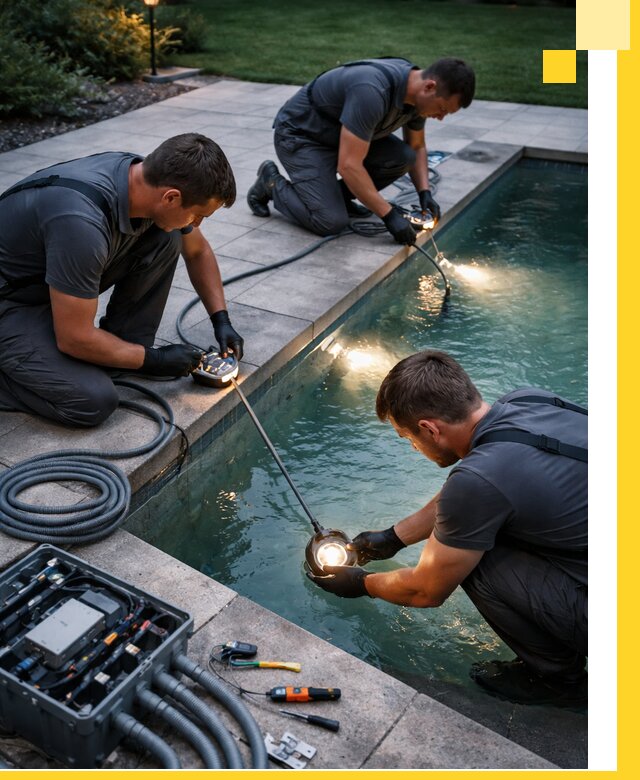 Профессиональное освещение бассейнов в Карабулаке: дизайн и монтаж