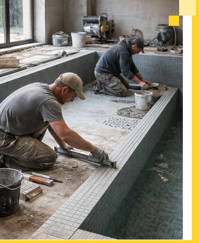 Строительство бассейна в частном доме в Карабулаке под ключ