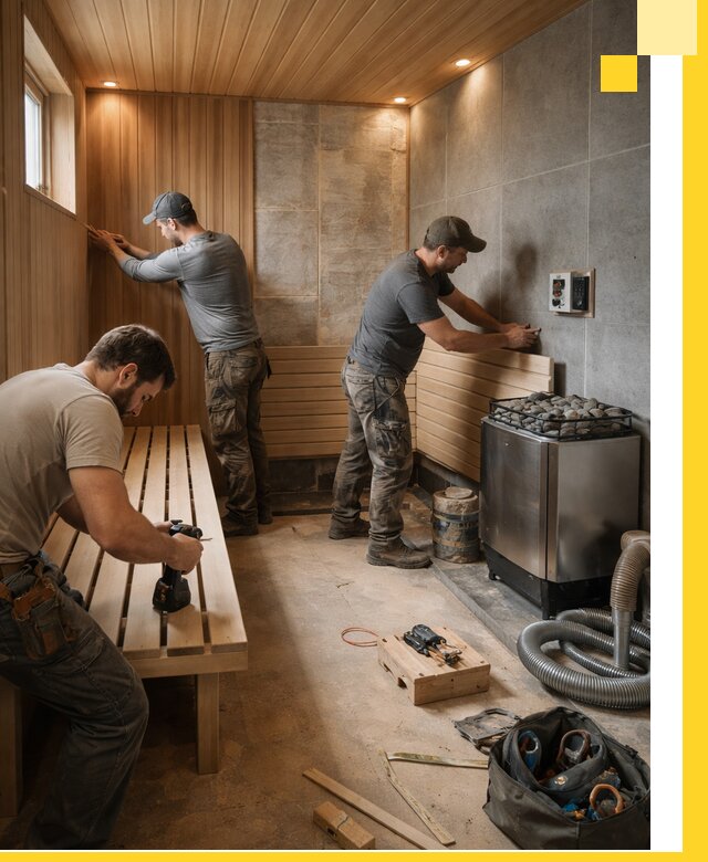 Сауны под ключ в Карабулаке, проектирование, строительство, отделка