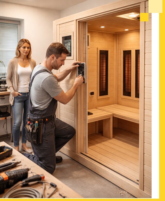 Инфракрасные сауны под ключ в Карабулаке продажа и установка