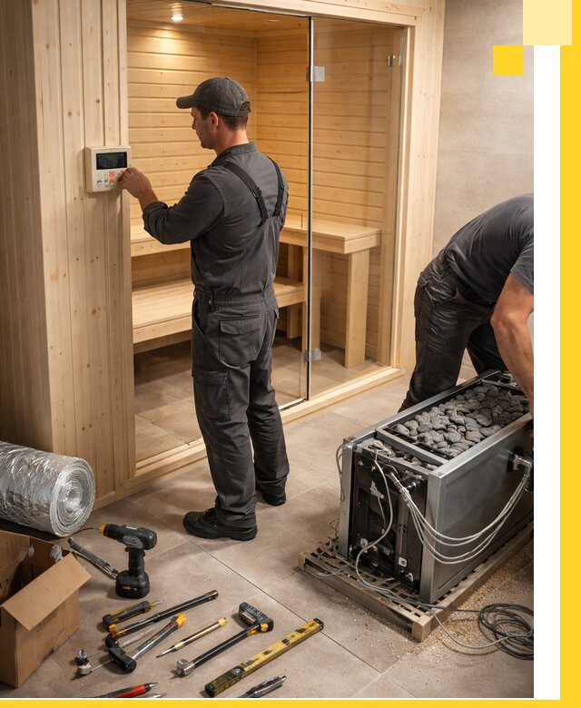 Поставка, установка и монтаж электрических саун в Карабулаке