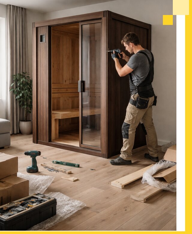 Установка и производство мини саун под ключ в Карабулаке