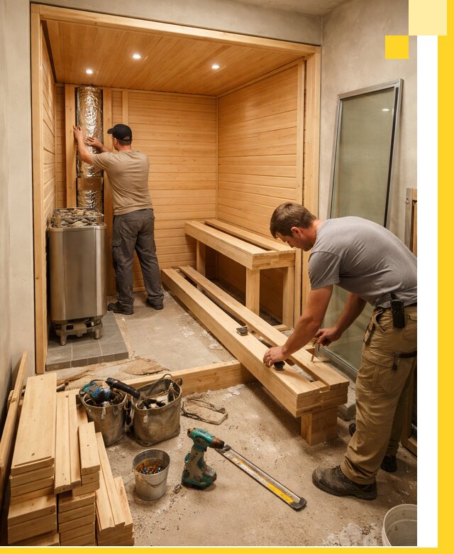 Проектирование и установка домашних саун под ключ в Карабулаке