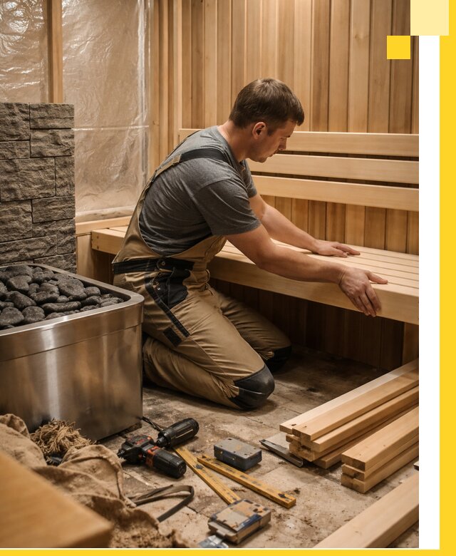 Сауны для дома под ключ с проектированием и монтажом в Карабулаке