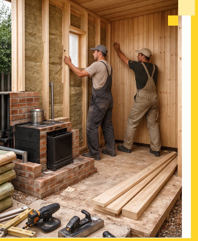 Строительство и установка дачных саун под ключ в Карабулаке