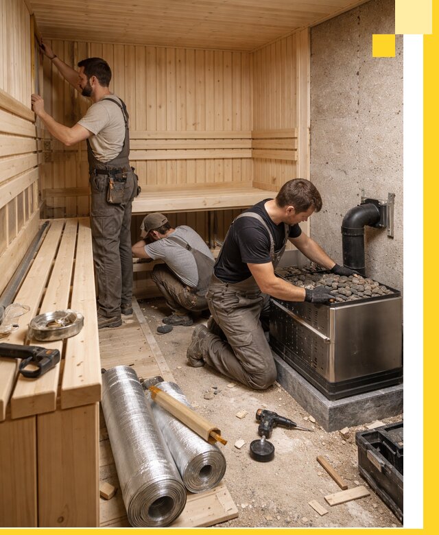 Индивидуальные сауны на заказ в Карабулаке под ключ, проект и монтаж