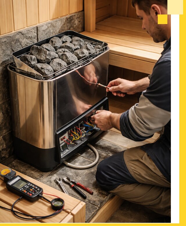 Продажа и установка электрокаменок для саун в Карабулаке