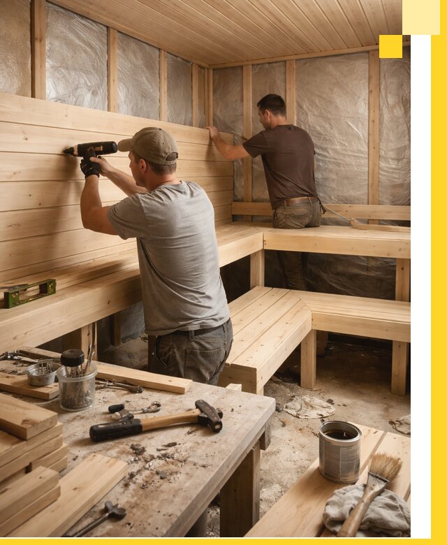 Профессиональная отделка бань и саун под ключ в Карабулаке