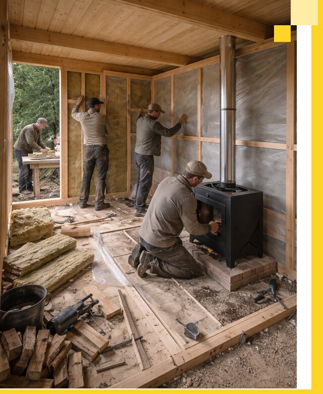 Профессиональный монтаж бань под ключ в Карабулаке для дома