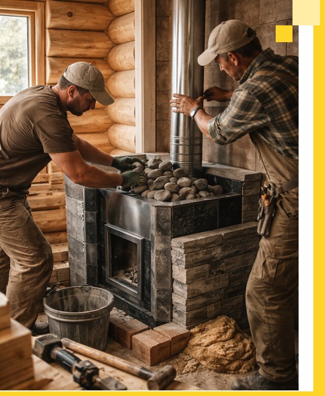 Строительство и отделка русских бань под ключ в Карабулаке