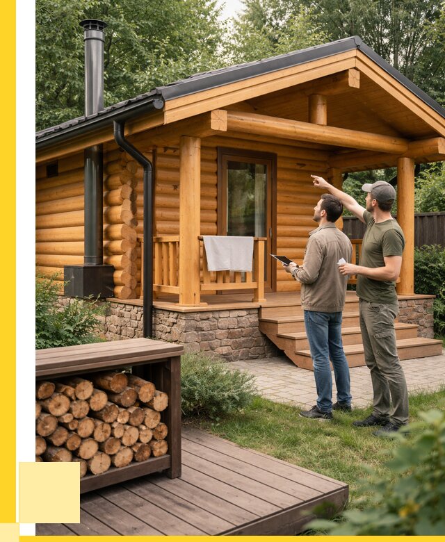 Бани для дачи под ключ в Карабулаке от 258225 р. | ЭриданКрб