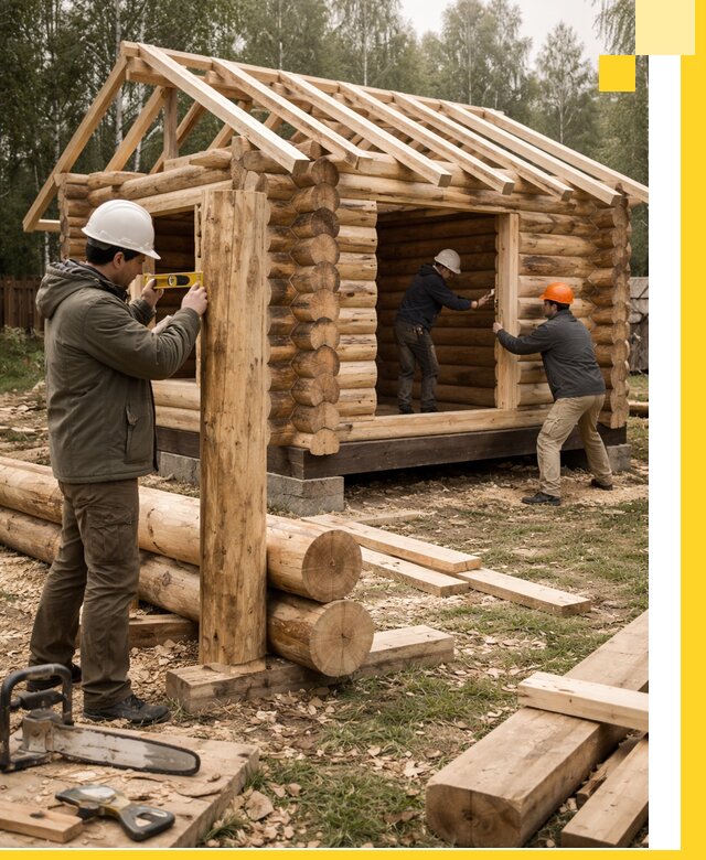 Строительство бань для дачи под ключ в Карабулаке с доставкой и монтажом