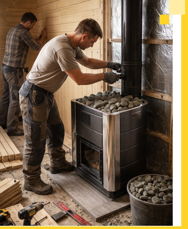 Проектирование и строительство парилок для бани в Карабулаке под ключ