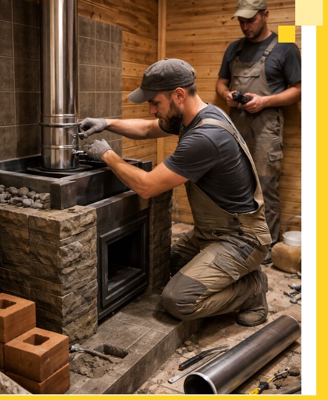 Изготовление и установка банных печей под ключ в Карабулаке