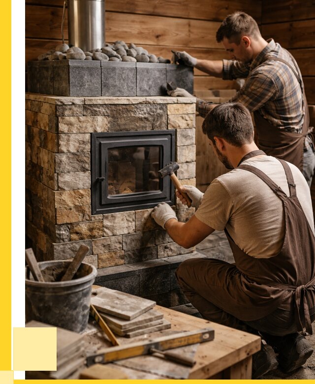 Облицовка банной печи в Карабулаке от 15494 р. | ЭриданКрб