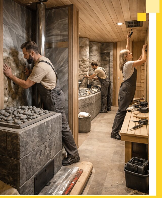 Строительство бань и SPA процедур в Карабулаке под ключ и отделкой