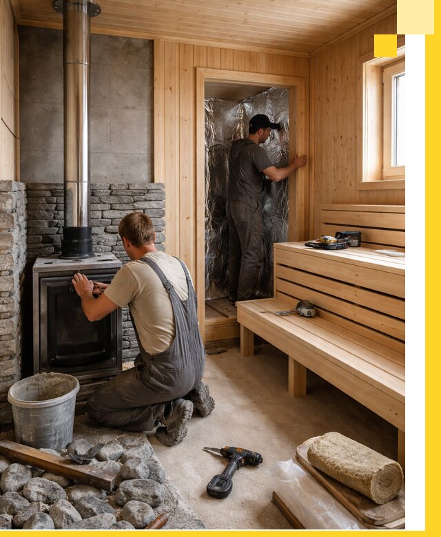 Строительство и изготовление бань под ключ в Карабулаке