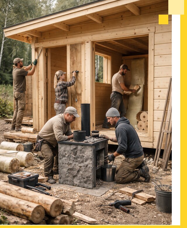 Купить баню под ключ в Карабулаке строительство монтаж отделка