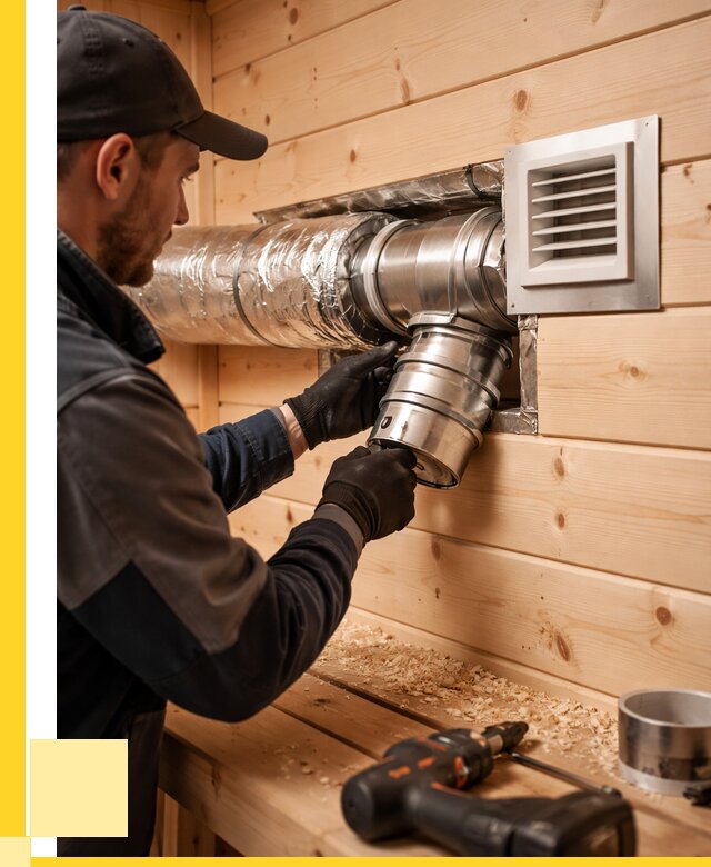 Монтаж вентиляции бани в Карабулаке от 12395 р. | ЭриданКрб